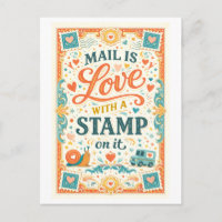 "Post ist Liebe mit einem Stempel darauf"