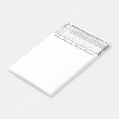 Post-It 1830 der Zählungs-FPPP Klebezettel (angewinkelt)