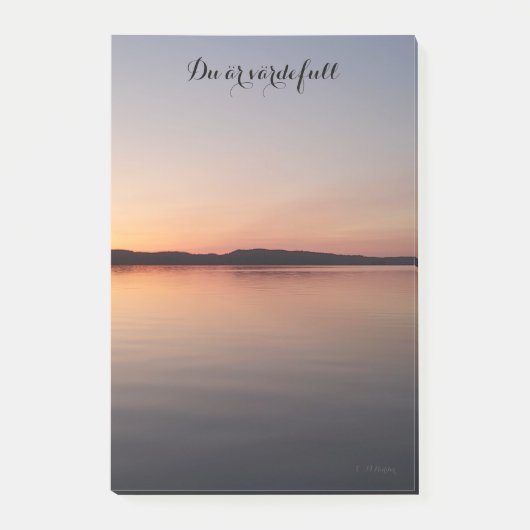 Post it block med solnedgång post-it klebezettel (Vorderseite)