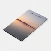 Post it block med solnedgång post-it klebezettel (angewinkelt)