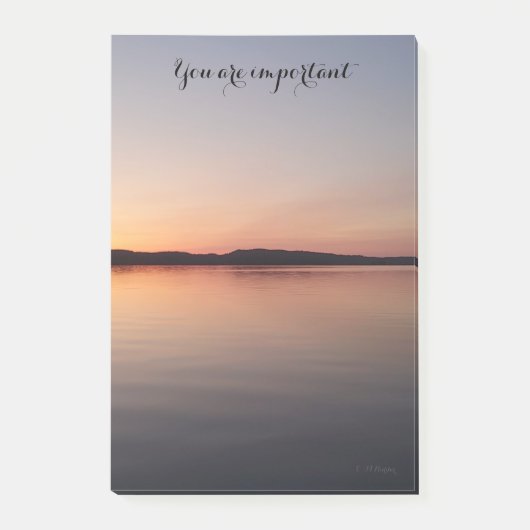 Post it block med solnedgång post-it klebezettel (Vorderseite)