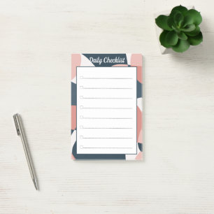 Post-it® Daily Checklist Moderner Minimalist Post-it Klebezettel