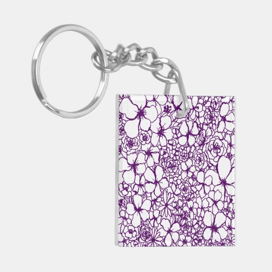 Post-it Floral Doodles Square Schlüsselanhänger Mi (Vorderseite links)