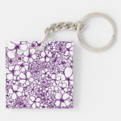 Post-it Floral Doodles Square Schlüsselanhänger Mi (Rückseite)