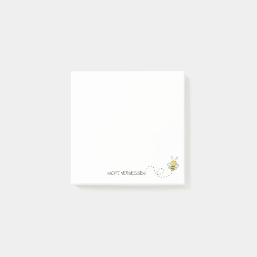 Post It "Happy Bee" Post-it Klebezettel (Vorderseite)