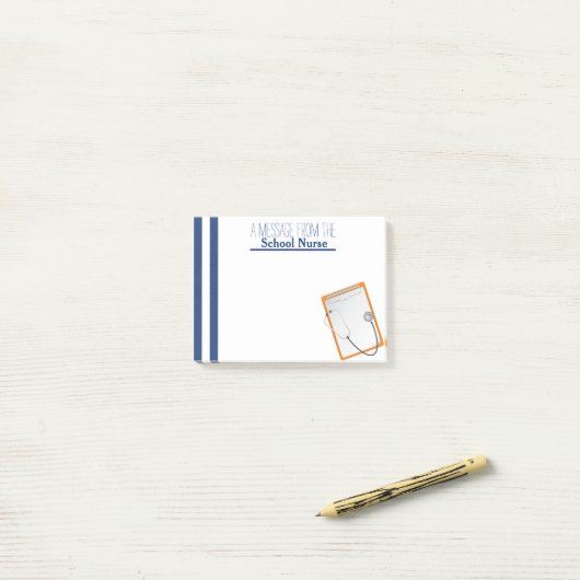 Post-it®-Hinweise für Schulkrankenpfleger Post-it Klebezettel (Auf Schreibtisch)