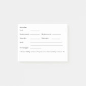 Post-it® Klebezettel Klebezettel Post-it Klebezettel (Vorderseite)