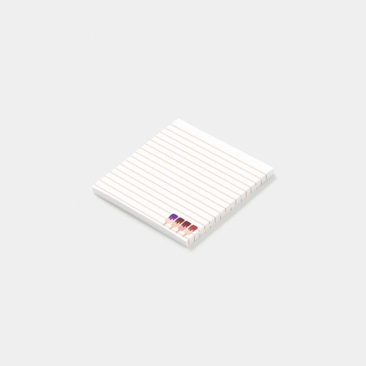 Post-It Klebezettel | Niedliche Eiscreme-Bar Multi (angewinkelt)