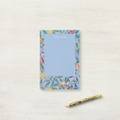 POST-IT KLEBEZETTEL: WILLIAM MORRIS "BLAUE POMEGRA KLEBEZETTEL (Auf Schreibtisch)