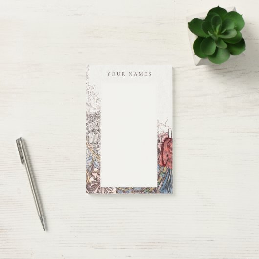 POST-IT KLEBEZETTEL: WILLIAM MORRIS HONEYSUCKLE +  POST-IT KLEBEZETTEL (Büro)