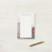 POST-IT KLEBEZETTEL: WILLIAM MORRIS HONEYSUCKLE +  POST-IT KLEBEZETTEL (Auf Schreibtisch)