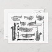 Post it Loud Postkarte (Vorne/Hinten)