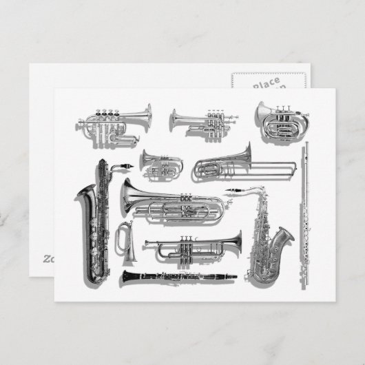 Post it Loud Postkarte (Vorne/Hinten)