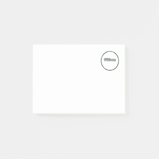 Post It met klein logo Post-it Klebezettel (Vorderseite)