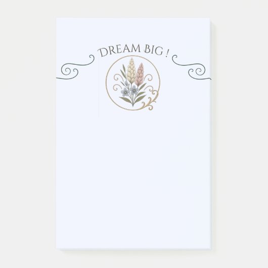 Post-it mittelgroß floral und elegant. klebezettel (Vorderseite)