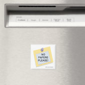 Post-it No Papers Bitte Magnet (In Situ (Geschirrspüler))