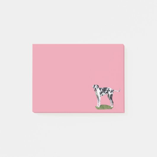 Post it note Great Dane Hund Post-it Klebezettel (Vorderseite)
