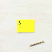Post it Note mit Stretching Lady Post-it Klebezettel (Auf Schreibtisch)