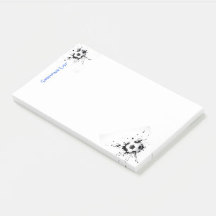 Post it Note Pad Shopping List Soccer Ball Post-it Klebezettel