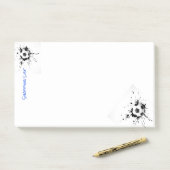 Post it Note Pad Shopping List Soccer Ball Post-it Klebezettel (Auf Schreibtisch)