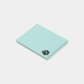 Post-it-Note - Polydactyl Paw Print Post-it Klebezettel (angewinkelt)
