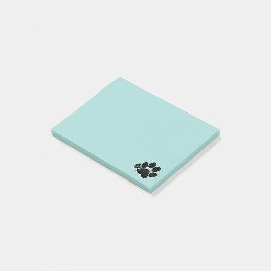 Post-it-Note - Polydactyl Paw Print Post-it Klebezettel (angewinkelt)