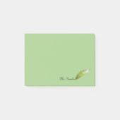 Post-it Notepad - Green Feather Pen Post-it Klebezettel (Vorderseite)