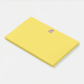 Post-it® Notes, 4" x 3" CUSTOM MONOGRAM Post-it Klebezettel (angewinkelt)