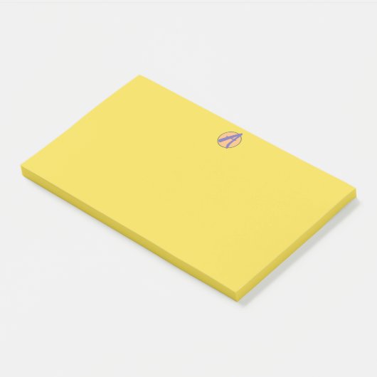 Post-it® Notes, 4" x 3" CUSTOM MONOGRAM Post-it Klebezettel (angewinkelt)