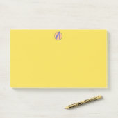 Post-it® Notes, 4" x 3" CUSTOM MONOGRAM Post-it Klebezettel (Auf Schreibtisch)