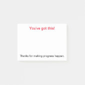 Post-It® Notes, 4" x 3" Post-it Klebezettel (Vorderseite)