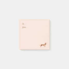 Post-It® Notes, 7,6 cm x 7,6 cm Dackel Hund Post-it Klebezettel