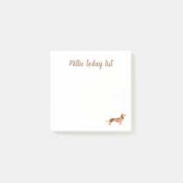 Post-It® Notes, 7,6 cm x 7,6 cm Hund-Dackel Post-it Klebezettel