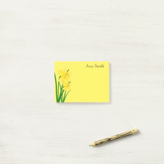 Post-it-Notes-Affodils Post-it Klebezettel (Auf Schreibtisch)