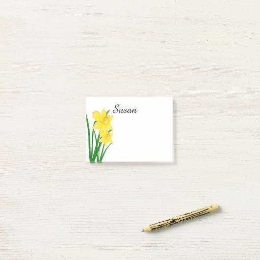 Post-it-Notes-Affodils Post-it Klebezettel (Auf Schreibtisch)