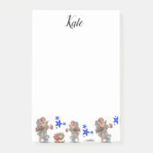Post-it Notes Angels Blue Stars Klebezettel (Vorderseite)
