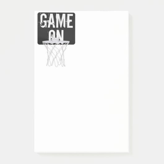 Post-it-Notes-Basketball Post-it Klebezettel (Vorderseite)