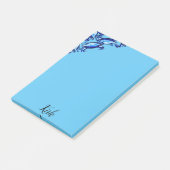 Post-it Notes Blaue Krabben Klebezettel (angewinkelt)