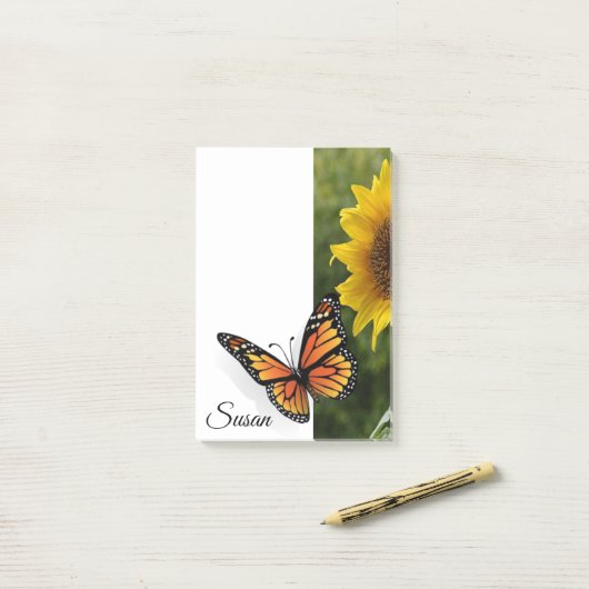 Post-it-Notes-Butterfly Post-it Klebezettel (Auf Schreibtisch)