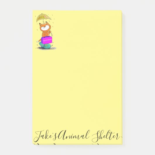 Post-it Notes Cat Feline Spay & Neuter Klebezettel (Vorderseite)