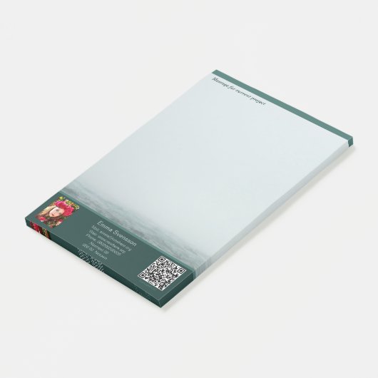 Post-it Notes — Connect, Sea mist Post-it Klebezettel (angewinkelt)