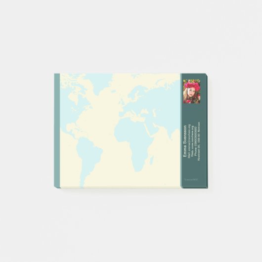 Post-it Notes — Connect, World Klebezettel (Vorderseite)