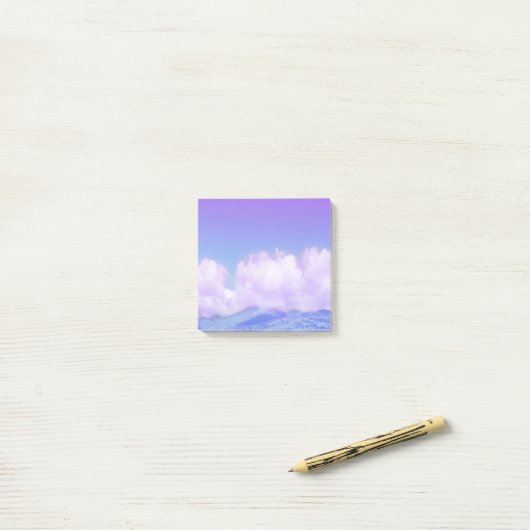 Post-It-Notes-cosy Lila Clouds Stationery Post-it Klebezettel (Auf Schreibtisch)