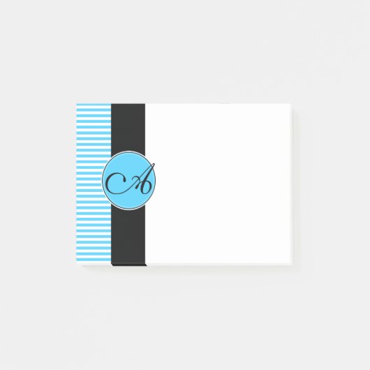 Post-It-Notes, Custom Monogram Post-it Klebezettel (Vorderseite)