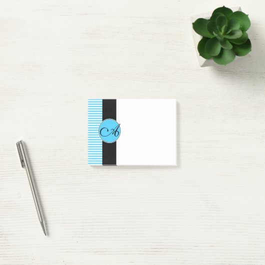 Post-It-Notes, Custom Monogram Post-it Klebezettel (Büro)