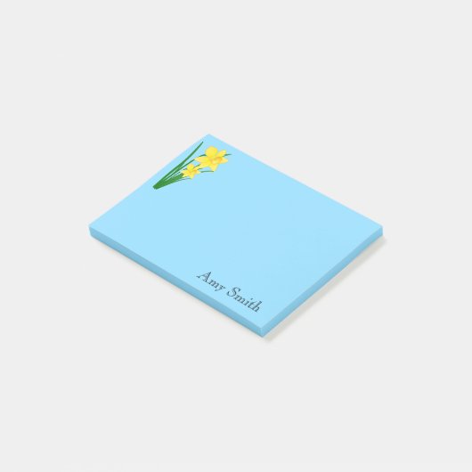 Post-it-Notes-Daffodils Post-it Notes Klebezettel (angewinkelt)