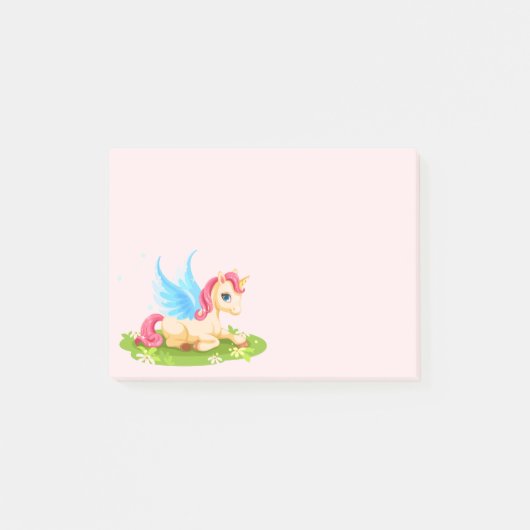 Post-it-Notes-Einhorn Post-it Klebezettel (Vorderseite)