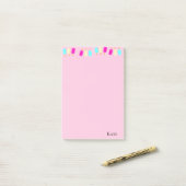 Post-it Notes Eiscreme Rosa Klebezettel (Auf Schreibtisch)