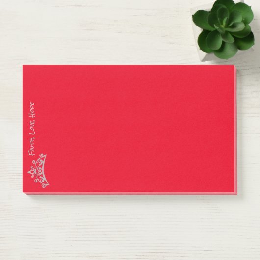 Post It Notes Faith Liebe Hope Post-it Klebezettel (Büro)