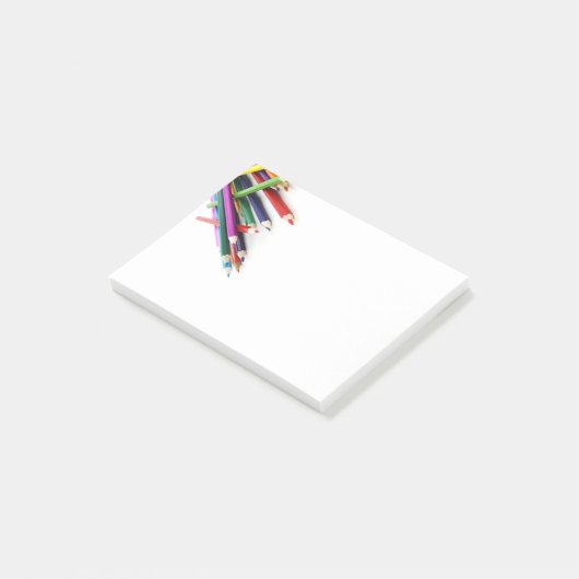 Post-it-Notes-farbige Stifte Post-it Klebezettel (angewinkelt)